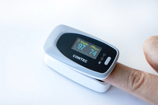 CONTEC Fingertip Pulse Oximeter with LED Display & Pouch
