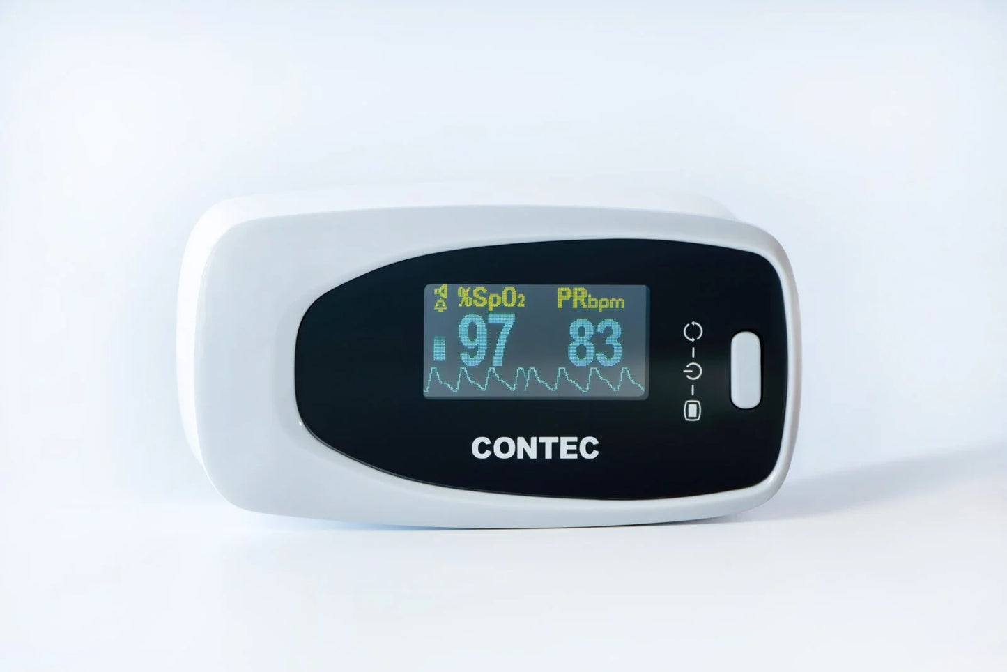 CONTEC Fingertip Pulse Oximeter with LED Display & Pouch