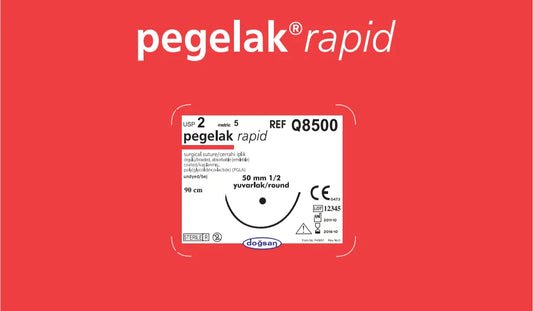 Pegelak POLYGLACTIN RAPID suture detail